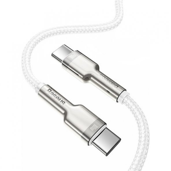Baseus Cafule Series Metal Type-C To Type-C 100W 1m Şarj Veri Kablosu - 5