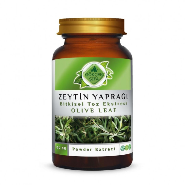 Zeytin Yaprağı Toz Ekstresi ( Olive Leaf Powder Extract)100 gr Cam Kavanoz