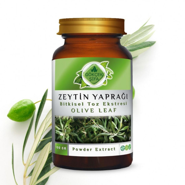 Zeytin Yaprağı Toz Ekstresi ( Olive Leaf Powder Extract)100 gr Cam Kavanoz - 4