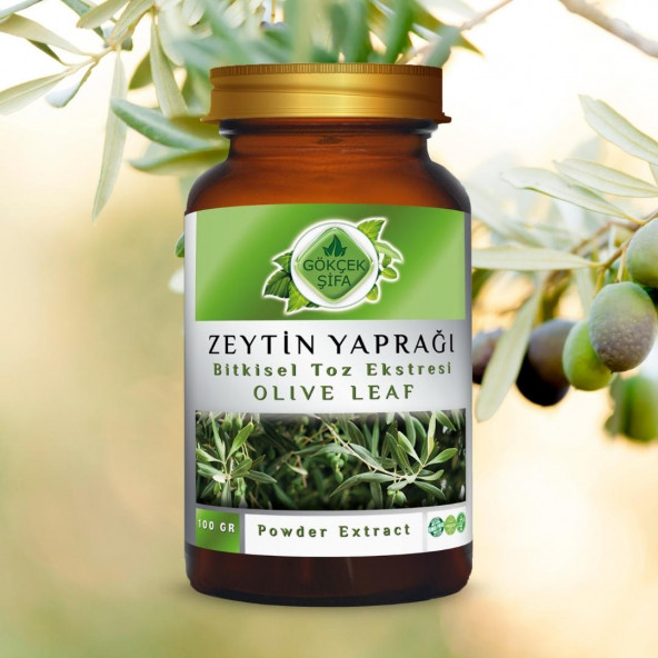 Zeytin Yaprağı Toz Ekstresi ( Olive Leaf Powder Extract)100 gr Cam Kavanoz - 6
