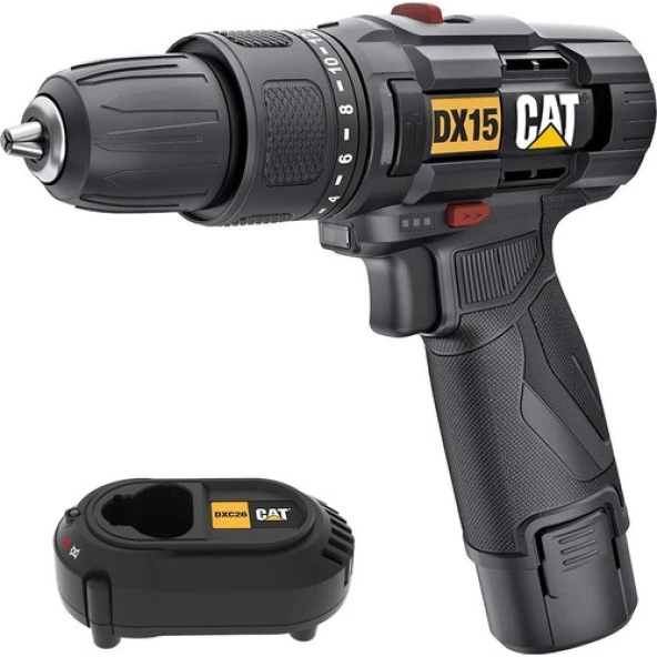 Cat DX15 12VOLT/2.0AH Li-Ion Profesyonel Şarjlı Darbeli Matkap