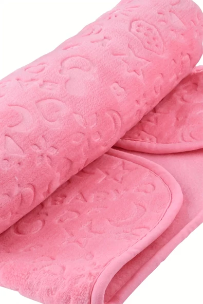 Pembe Bebek Çocuk Battaniyesi, Kabartmalı Yumuşak - 4