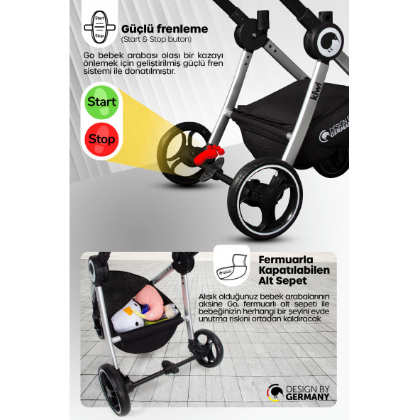 KİWİ GO TRAVEL SİSTEM BEBEK ARABASI - 7