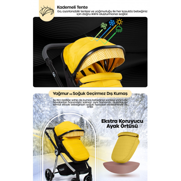 KİWİ GO TRAVEL SİSTEM BEBEK ARABASI - 10