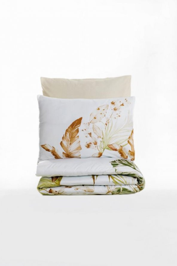 Cotton Box Çift Kişilik Saten Nevresim Takımı Luster Bej - 3