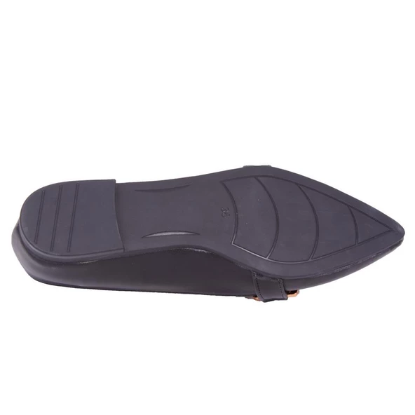 Dagoster DZA07-118106 Siyah Klasik Düz Topuklu Kadın Ayakkabı - 4