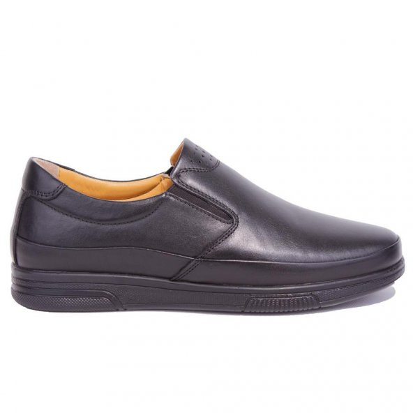 Dagoster DMA08-429 Siyah Ortopedik Günlük Erkek Deri Ayakkabı - 2