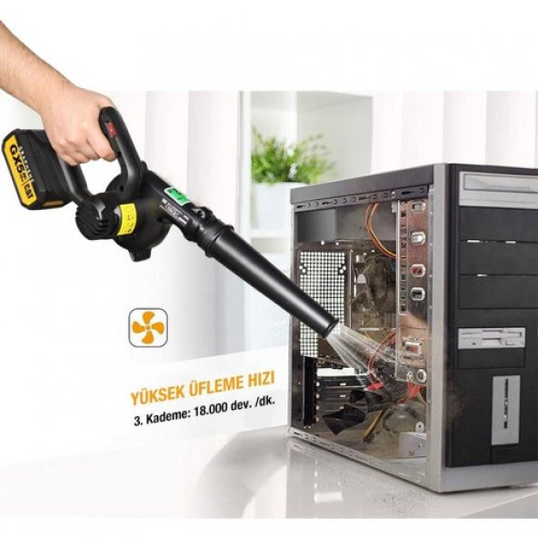 Cat Dx91b 18volt Profesyonel Devir Ayarlı Üfleyici + 5 Parça Aksesuar (Akü Dahil Değildir) - 3