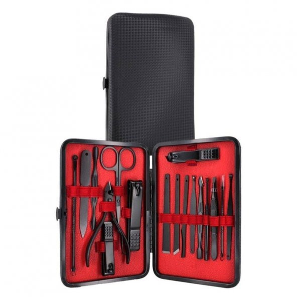 Zhltools Profosyonel Manikür Pedikür Seti El ve Ayak Bakımı 18 Parça Set - 2