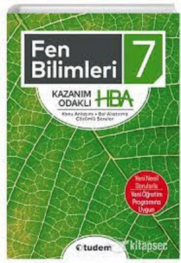 7.Sınıf Fen Bilimleri Kazanım Odaklı HBA Tudem Eğitim