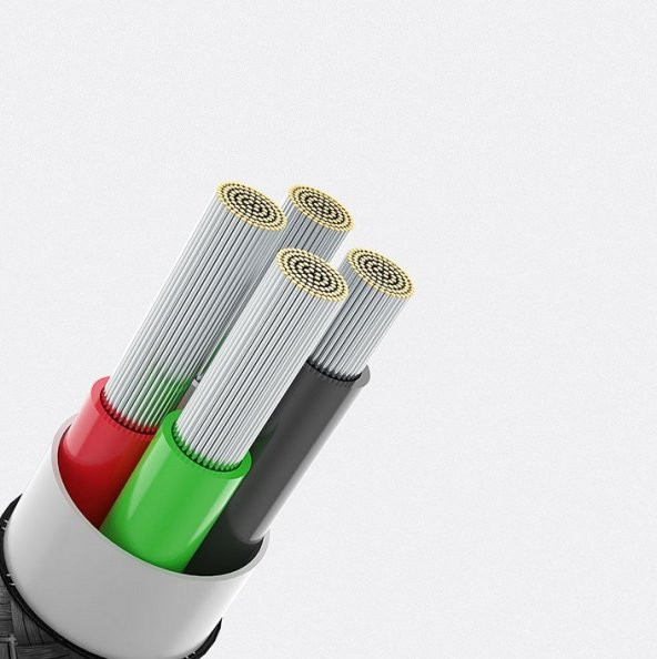 Essager Örgu Kaplama Led Isıklı Çinko Alaşımlı Type-C Kablo - 4