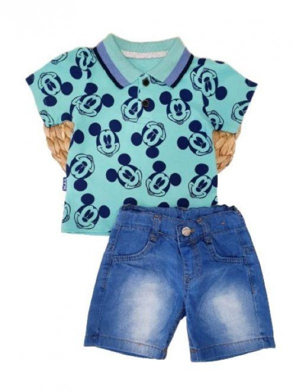 Mickey Polo Yaka Erkek Çocuk Takım