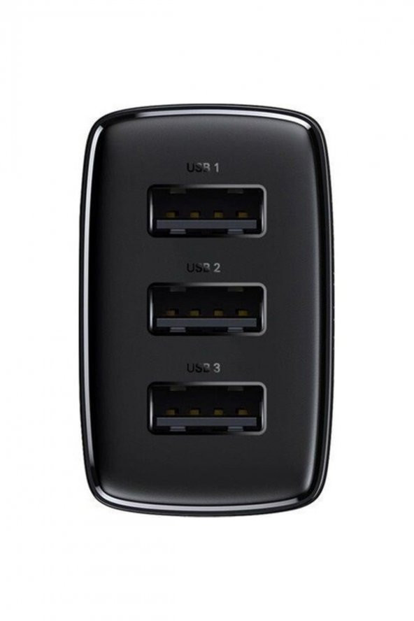 Baseus Kompakt 3 Usb Portlu 17w Hızlı Şarj Başlığı Adaptörü - 4