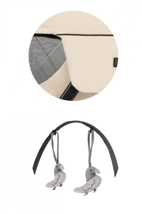 Wellgro Katlanır Anne Yanı Beşik, Sallanır Bebek Beşiği - 3