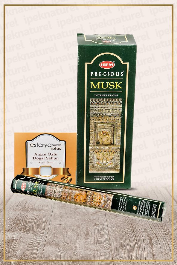 Precious Musk Misk 120 Çubuk Tütsü ve Esterya Plus Sabun Setli