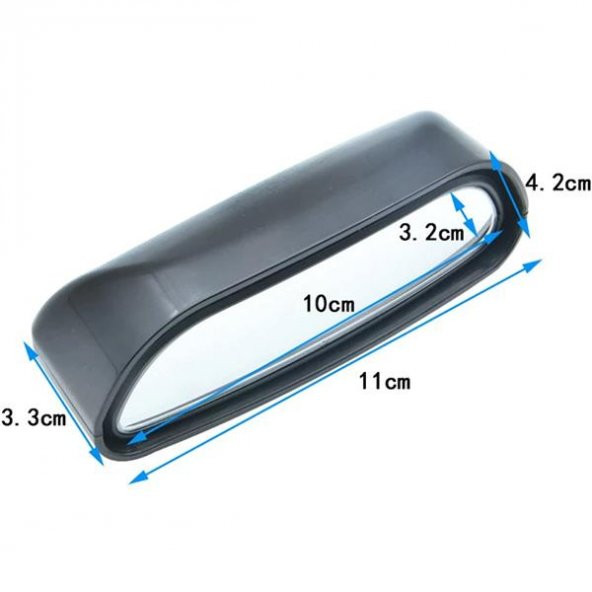 Zhltools S4-2409 Araç Otomobil Dış Ayna Üstü İlave Geri Kör Nokta Aynası 1 Adet - Resim 4