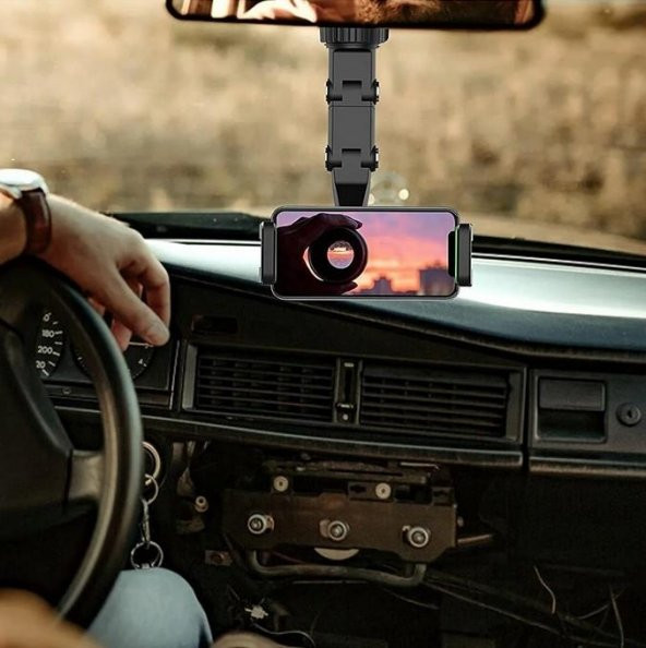 Zhltools Dikiz Aynası Telefon Tutucu Araç İçi Telefon Tutucu - 6