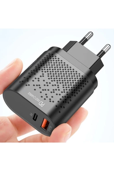 Uslion 18w Usb Qc3.0 Şarj Pd3.0 Hızlı Şarj Aleti Şarj Başlık Beyaz - 9
