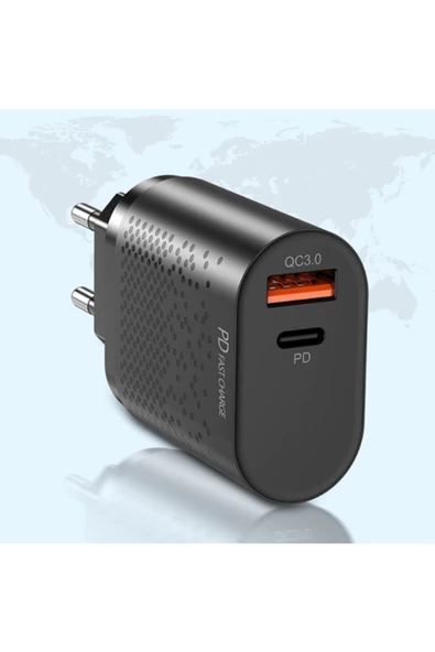 Uslion 18w Usb Qc3.0 Şarj Pd3.0 Hızlı Şarj Aleti Şarj Başlık - 5