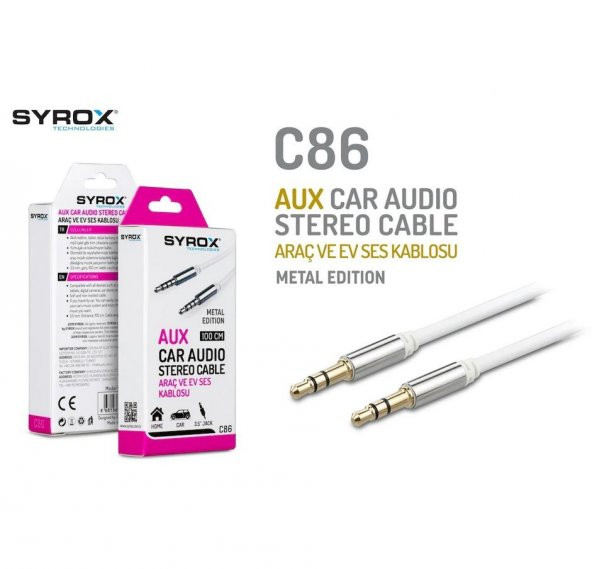 Syrox Syx-C86 Aux Audio Ses Kablosu - 3
