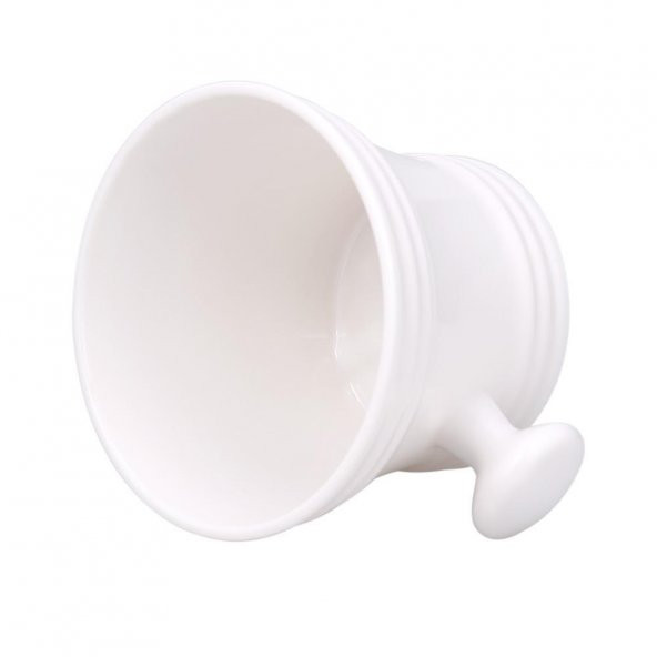 Zhltools Beyaz Tasarım Saplı Traş Kasesi - 2