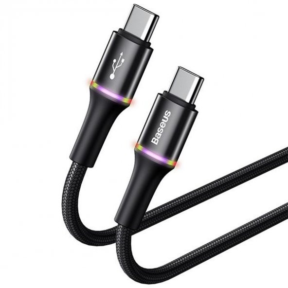 Baseus Halo Data Usb-c - Type-c 1 Metre 60W Şarj Data Kablosu - 5