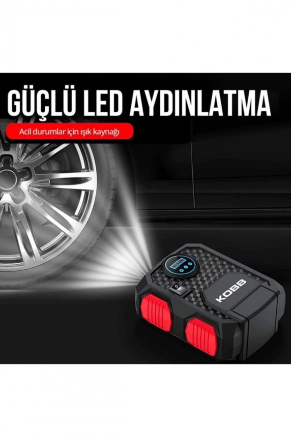 Kb200 12volt 150 Psı Dijital Basınç Göstergeli Hava Pompası - 5