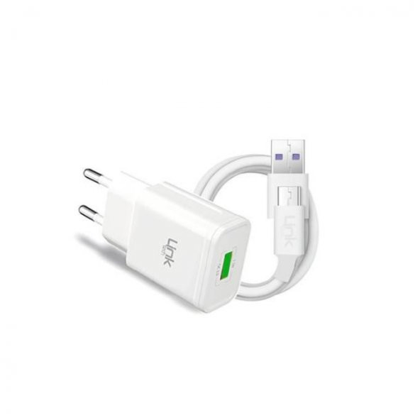 Linktech S660 Akıllı Şarj Cihazı ve Micro-Usb Data Kablosu