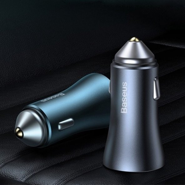 Baseus Golden Contactor Pro Dual Quick Charger Car Charger U+C 40W - 2