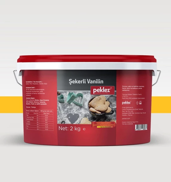 Şekerli Vanilin 2 kg