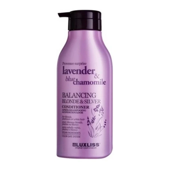 Luxliss Lavander Blue Chamomile Balancing Blonde Silver Conditioner 500 ml