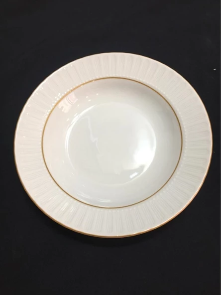 Güral Porselen SF22CK Mat Sedef Çukur Tabak 22 Cm 6 Lı