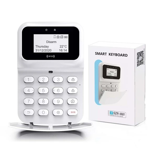 Opax Szr-1881 Kablolu Lcd Ekranlı Rfıd Destekli Keypad / Tuş Takımı (2545/2646/2747 Paneller İçin) - 12