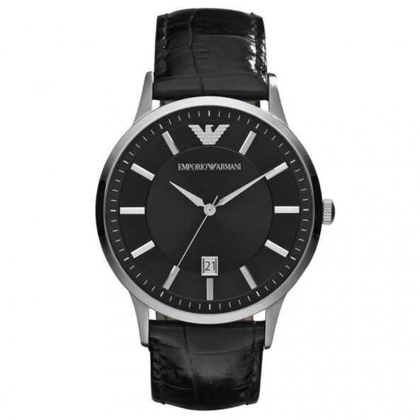 Emporio Armani AR2411 43 mm Siyah Erkek Kol Saati