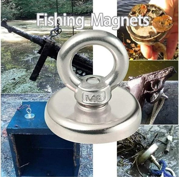 Valkyrie D36 Neodyum Mıknatıs 36mm 41kg Askılı Güçlü Fishing Salvage Magnet - 7