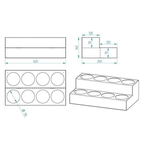 2 KATLI 8 BÖLMELİ ŞURUP - SOS STANDI (CAFE, BAR VE RESTAURANT) - 3