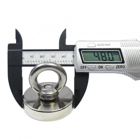 Valkyrie D48 Güçlü Neodyum Mıknatıs 48mm 75kg Askılı Fishing Salvage Magnet - 2