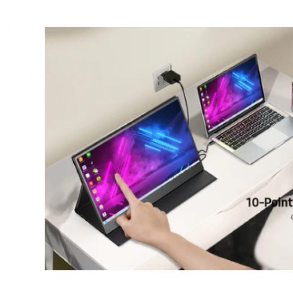 UPERFECT Taşınabilir Dokunmatik Ekran 1080P Monitör - 3