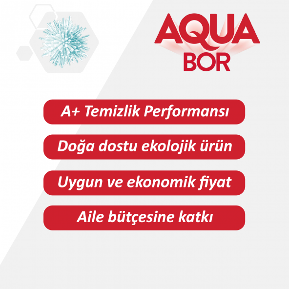 Boron Aqua Bor Toz Çamaşır Deterjanı 6 Kg Beyazlar - 4