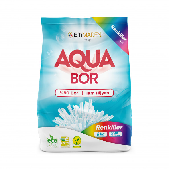 Boron Aqua Bor Toz Çamaşır Deterjanı 6 Kg Renkliler