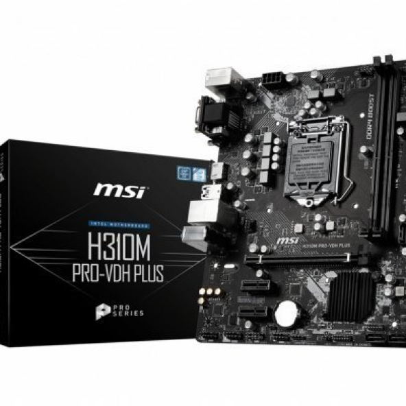 MSI H310M PRO-VDH PLUS INTEL H310 SOKET 1151 DDR4 2666MHZ MATX ANAKART