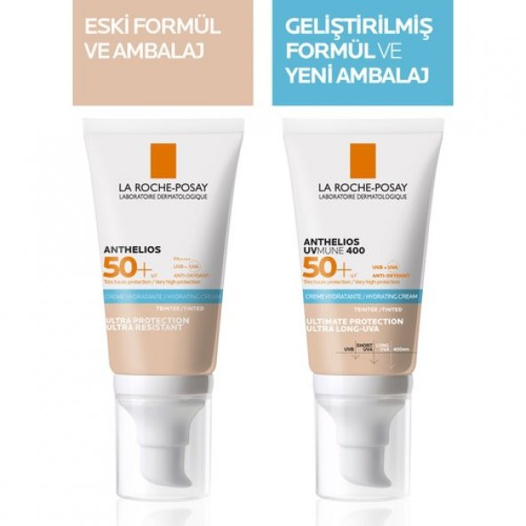 La Roche Posay Anthelios Uvmune SPF50 + Nemlendirici Güneş Kremi 50 ml - Tinted - 6