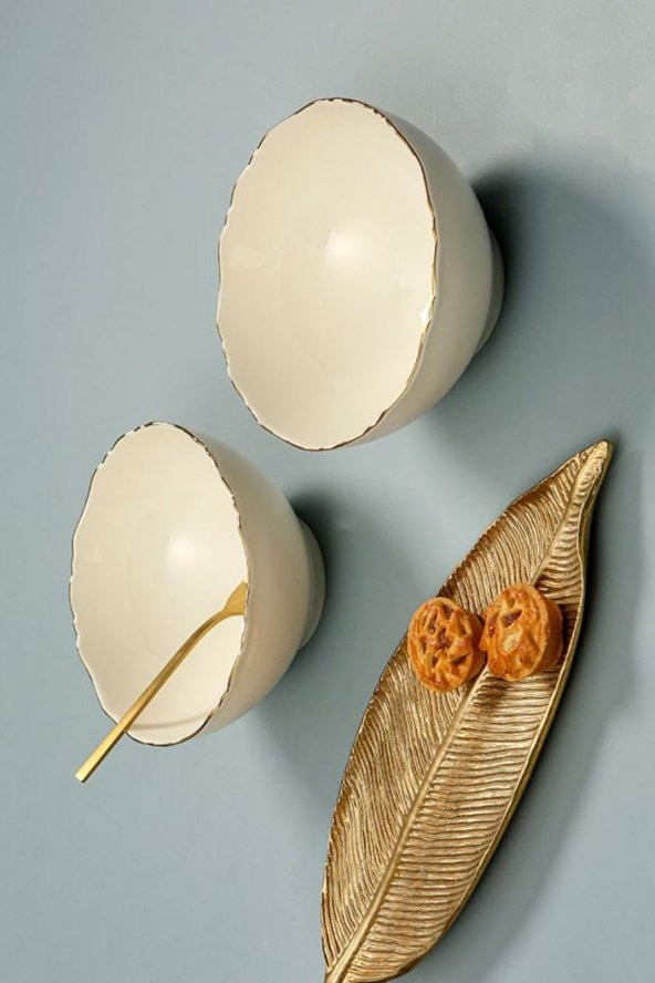 Porland Altın Yaldız Kase 22cm 2li 04ALM007411