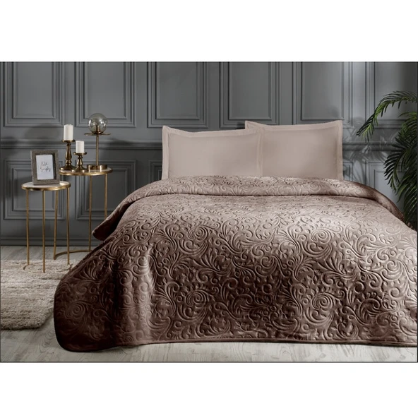 Özdilek Trendy Embos Tek Kişilik Battaniye (155x220)-Kahve