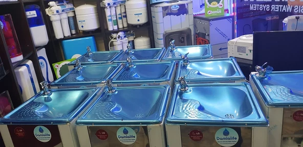 Okul Tipi Su Arıtmalı Basmalı Fışkırtmalı Musluklu Su Sebil