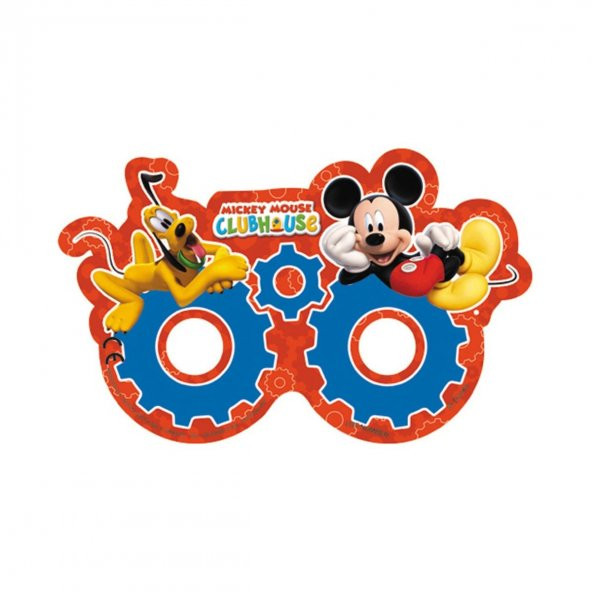 Disney Mickey Mouse Parti Maskesi (Miki Fare Parti Maskesi) 6 Adet
