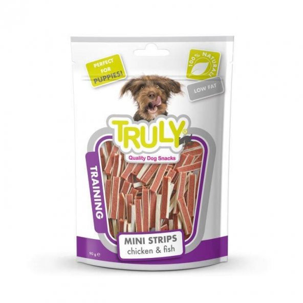 TRULY KÖPEK ÖDÜL TAVUK BALIK JERKY 90gr