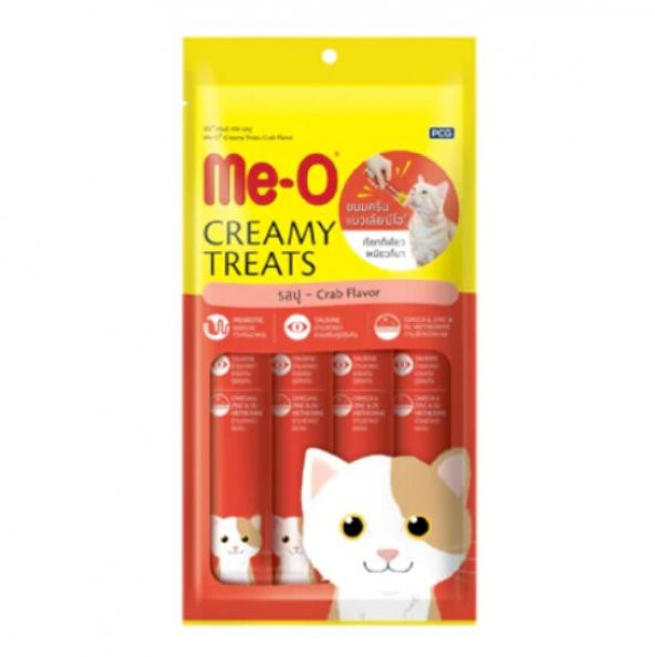 Me-O Creamy Treats Yengeçli Kedi Ödülü 4 x 15 G