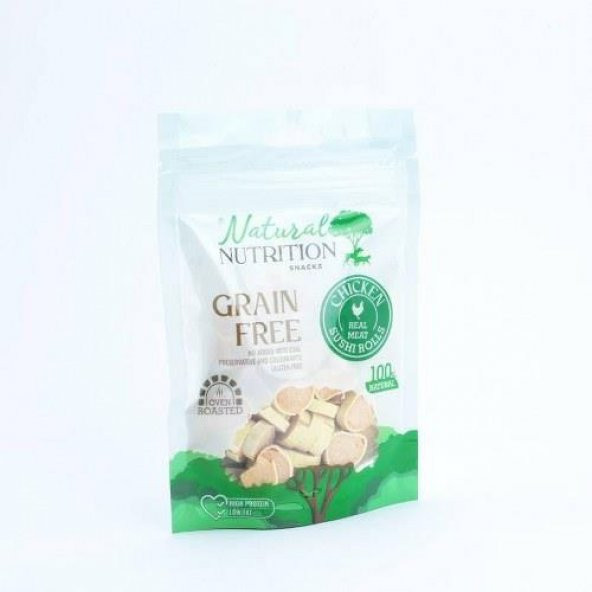 Natural Nutrition Snacks Tavuk Eti Kalsiyum Kemik Köpek Ödülü 75 Gr