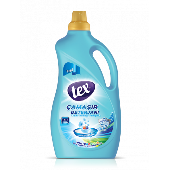 Sıvı Çamaşır Deterjanı White % Color Tex 41 Yıkama 2,5 lt